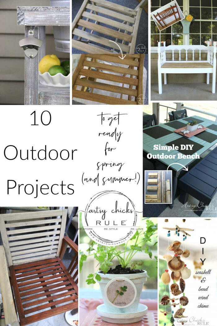 10 Outdoor Projects to get your home spring (and summer) ready! artsychicksrule.com