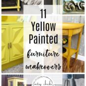 11 Yellow Furniture Makeovers (adding color to your decor!)
