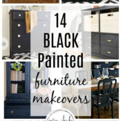 14 Black Painted Furniture Makeovers (classic elegance)