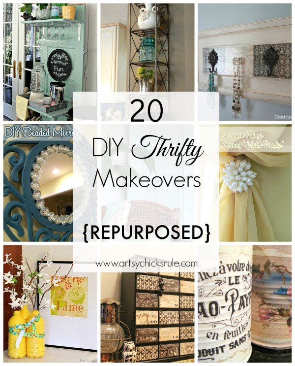 20 DIY Thrifty Makeovers - 'Repurposed' - artsychicksrule.com