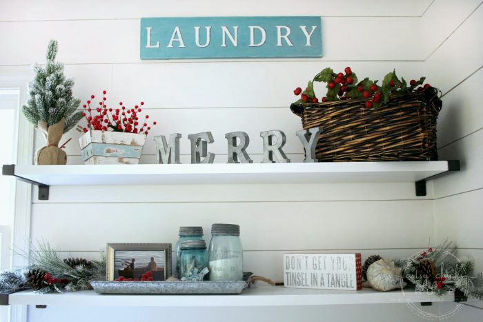 A Festive Christmas Laundry Room