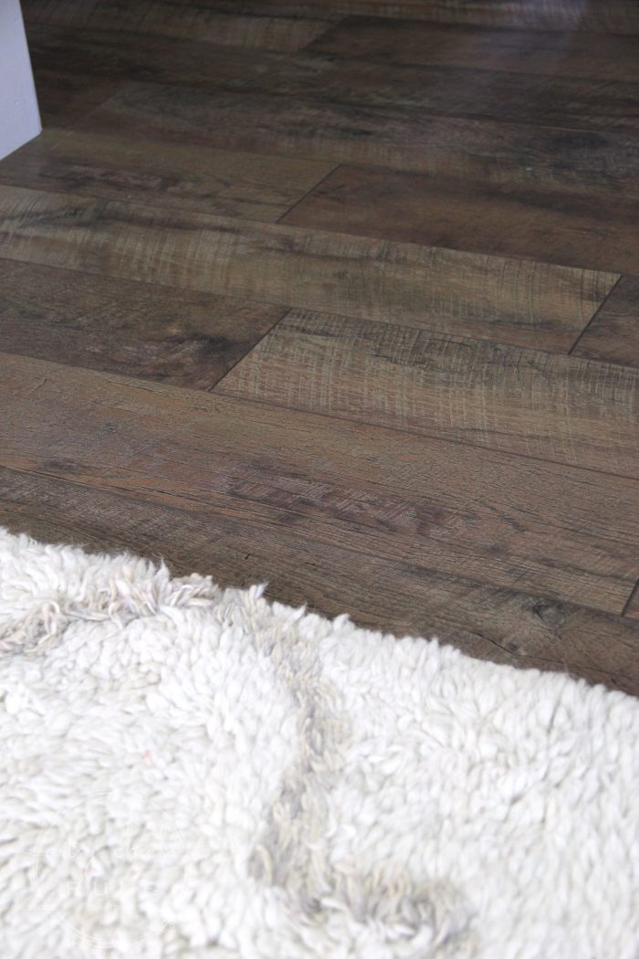 Affordable Rustic Laminate Flooring (the big reveal!)