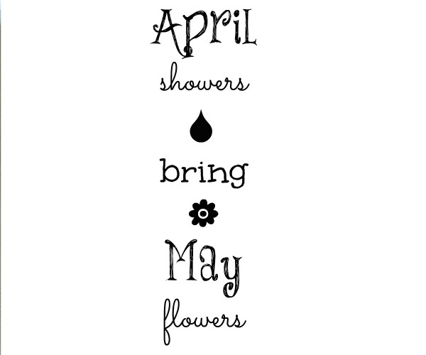April Showers Sign