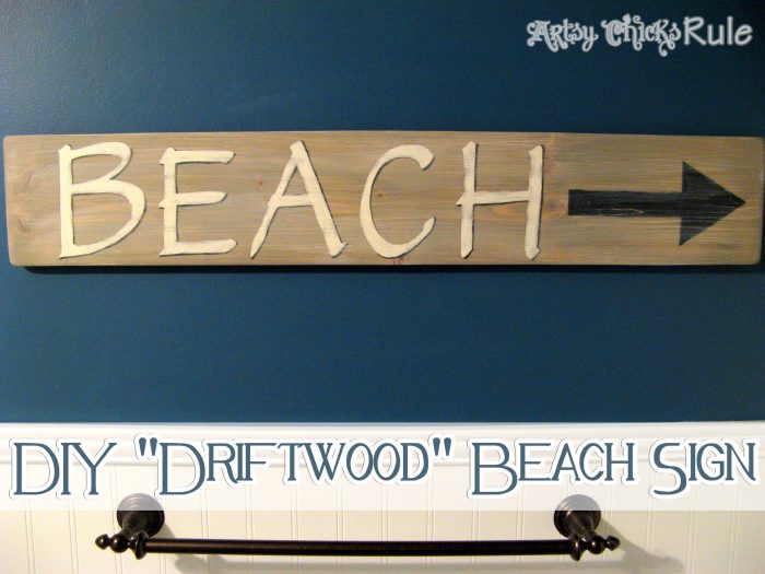 Ready For Summer?? DIY “Driftwood” Beach Sign Tutorial