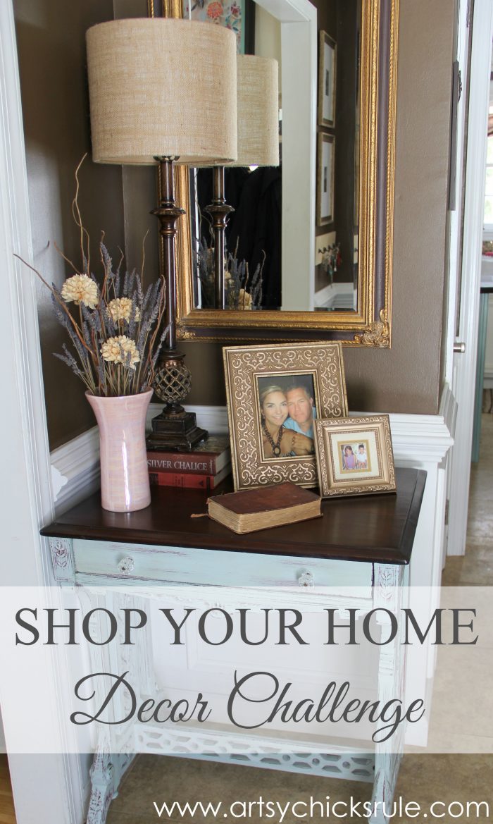 A Decorating Challenge – Shop Your Home (Foyer Part 2)