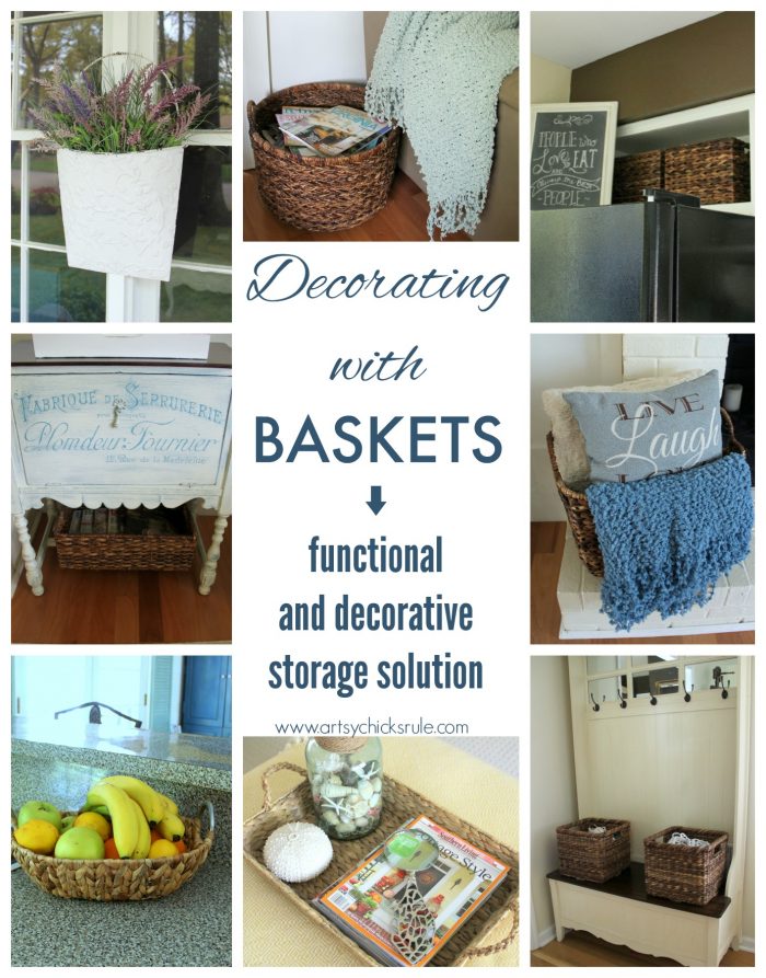 Decorating with Baskets (Functional & Decorative Storage Solution)