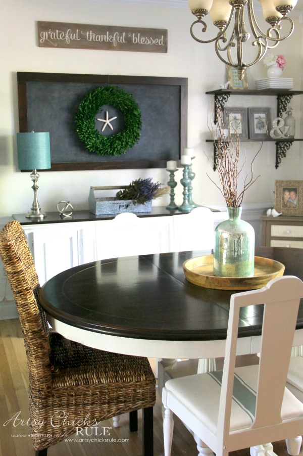 Easy Furniture Makeover (Dining Room…again!)