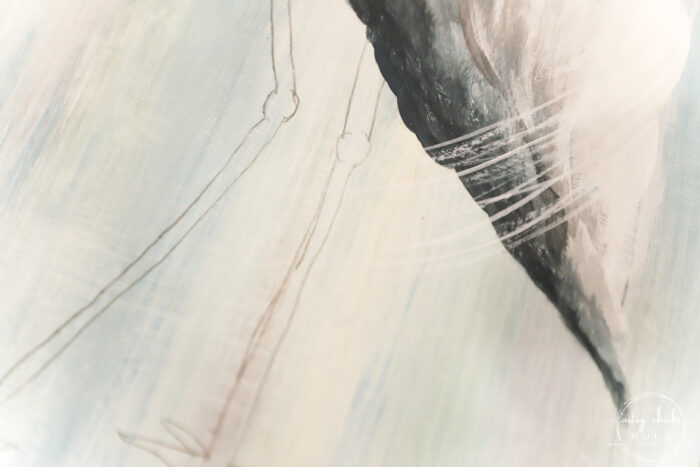 pencil drawing of blue heron legs
