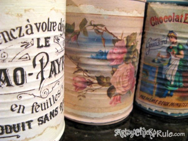DIY-Decorative-Can-Craft- tin can to vintage vase -artsychicksrule.com