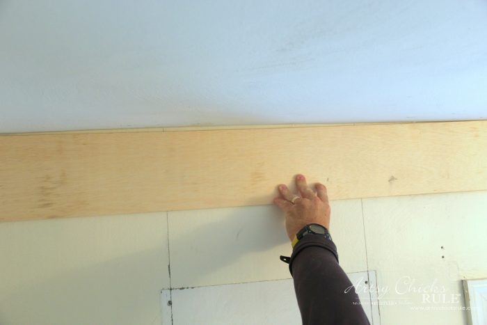DIY Faux Shiplap - what to do with uneven rooms