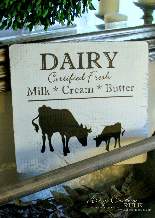 Farmhouse Style Dairy Sign
