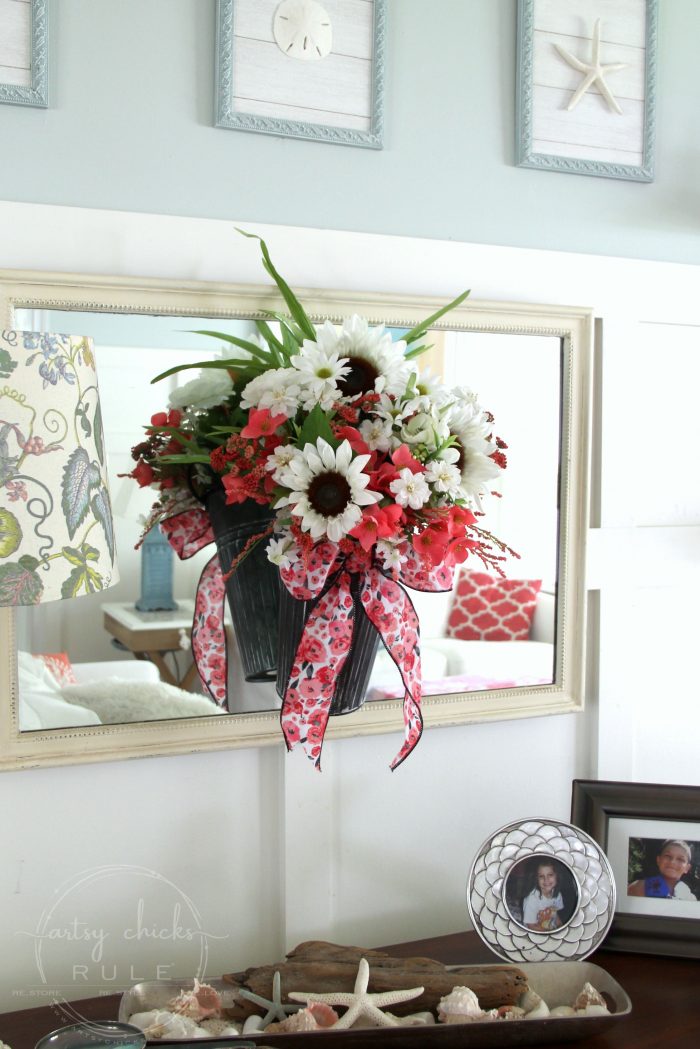 Flower Pail Wreath Idea