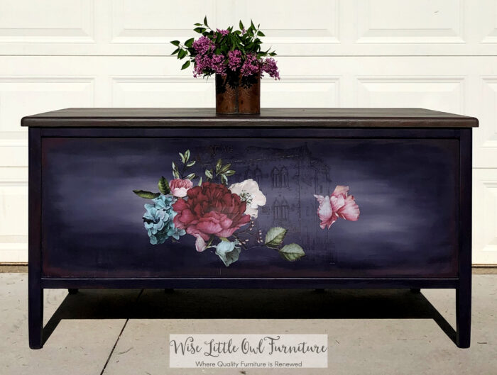 A collection of purple furniture makeovers from the palest to the darkest purple. Lots of ideas for incorporating purple into your home! artsychicksrule.com #purplefurnituremakeovers #purplefurniture