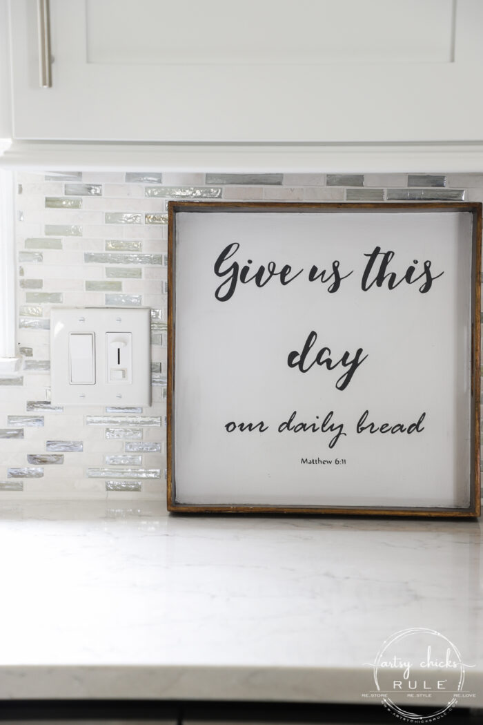 Give Us This Day Our Daily Bread Sign (and tray!)