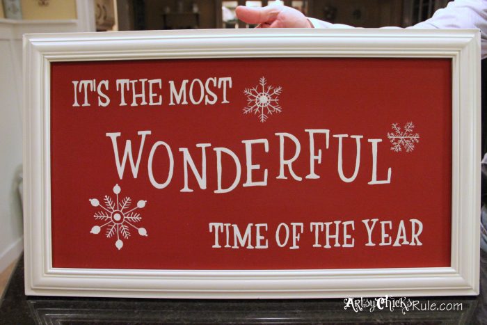 DIY “Most Wonderful Time Of The Year” Sign
