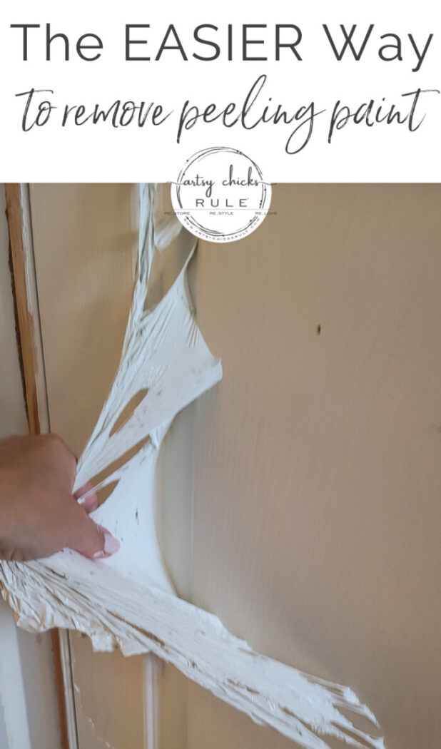 Is peeling paint a problem for you? Well, I might have the answer...read on! artsychicksrule.com #peelingpaint 