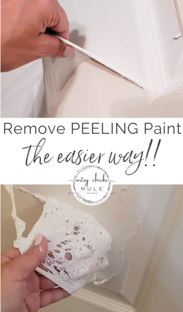 Is peeling paint a problem for you? Well, I might have the answer...read on! artsychicksrule.com #peelingpaint 