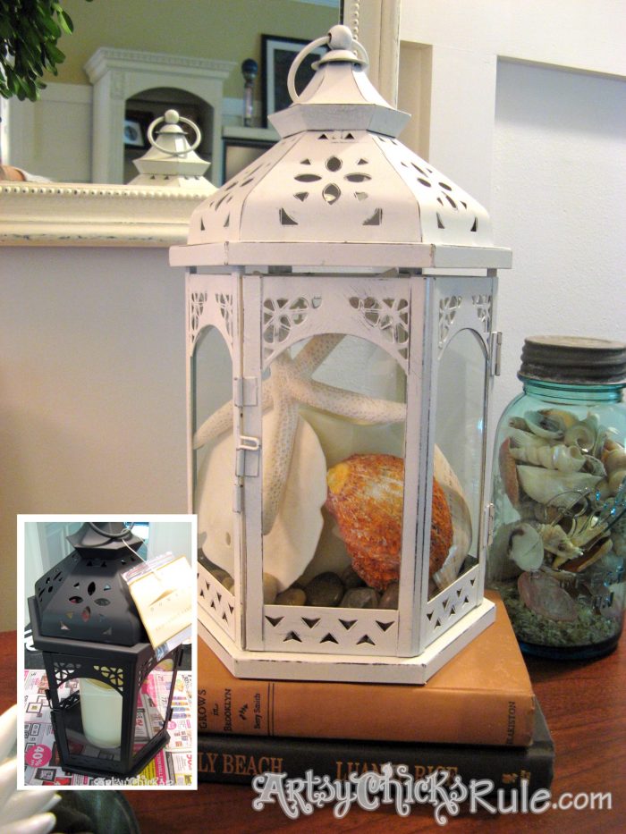 TJ Maxx Lantern Makeover {with a little paint}