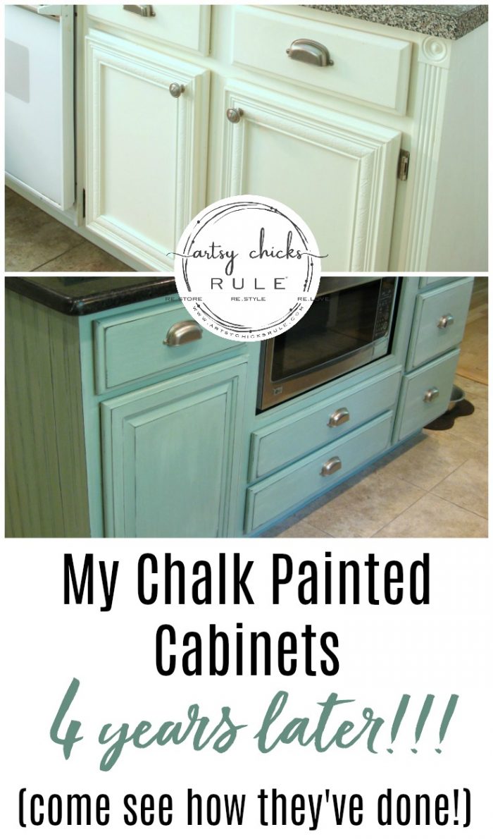 My Chalk Painted Cabinets (4 years later-how did they do!?)