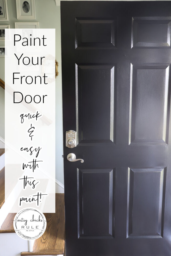 Front door looking tired? Paint your front door...with this paint. So quick and easy! artsychicksrule.com