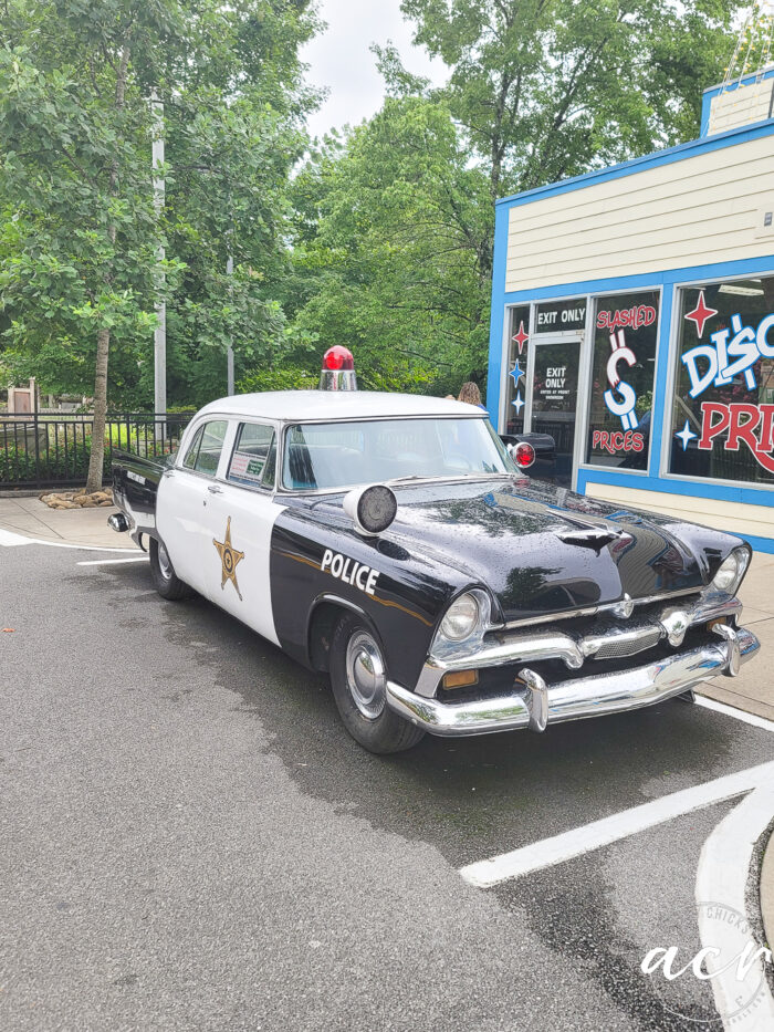 vintage 50s police car