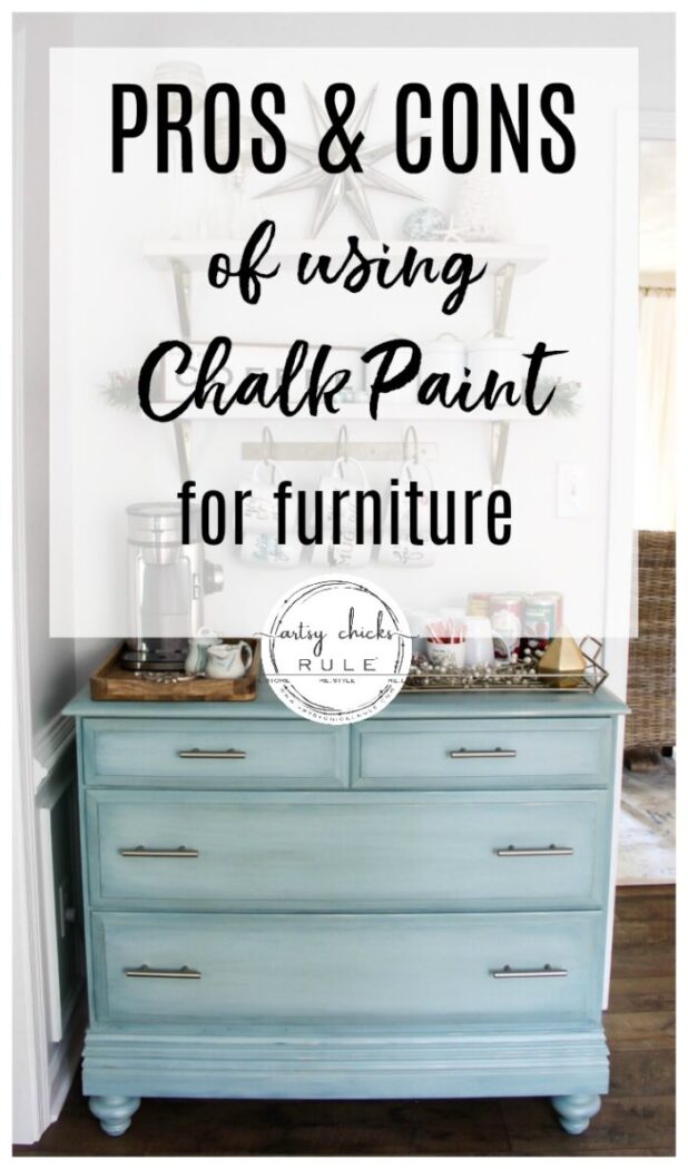 Pros and Cons of chalk paint and all the details! artsychicksrule.com