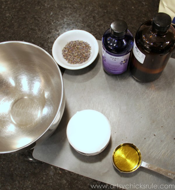 Simple DIY Sugar Scrub Recipes (you can do) - Sweet Lavender Lemon Ingredients - #lavender #lemon #sugarscrub artsychicksrule.com
