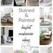 Stained & Painted Baskets (makeover ideas!)
