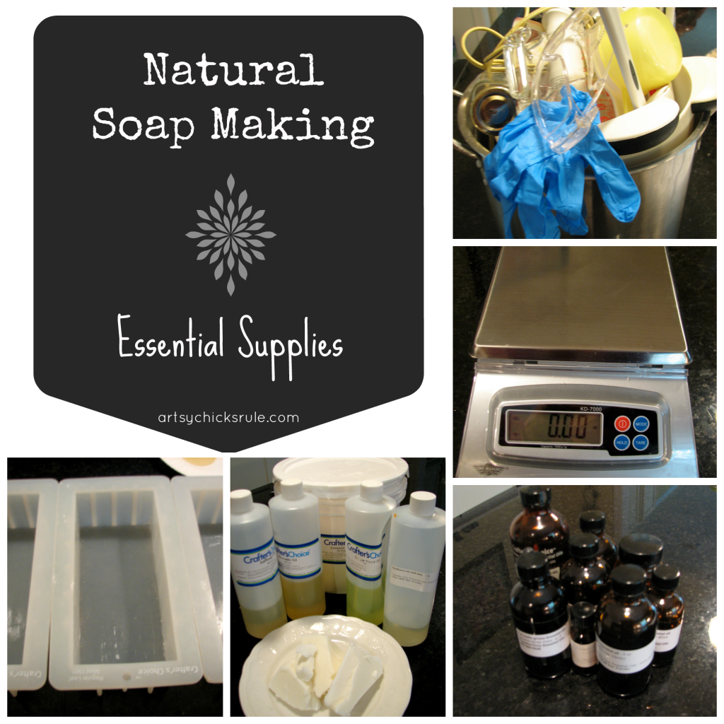 Natural Soap Making - Healthy, all natural! artsychicksrule.com #soapmaking #coldprocesssoap #naturalsoap #handmadesoap #homemadesoap #soaptutorial #diysoap