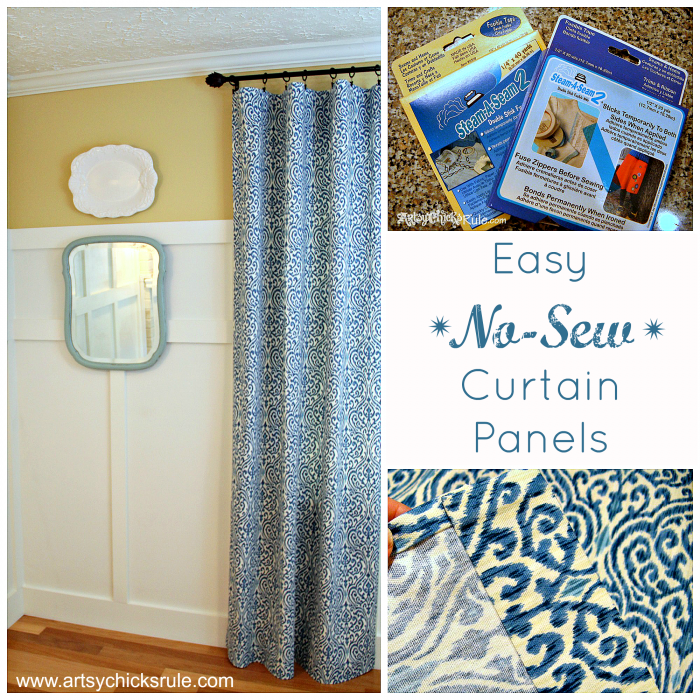 Easy, No Sew Curtain Panels